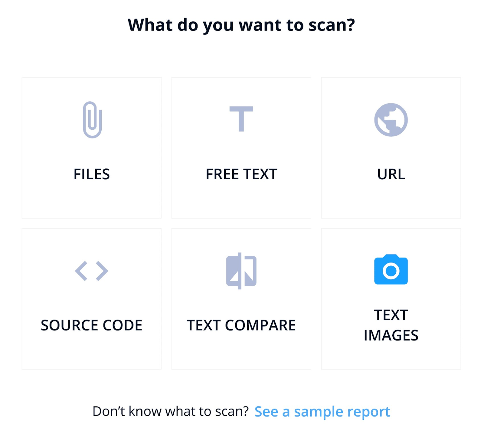 Content importing options in Copyleaks