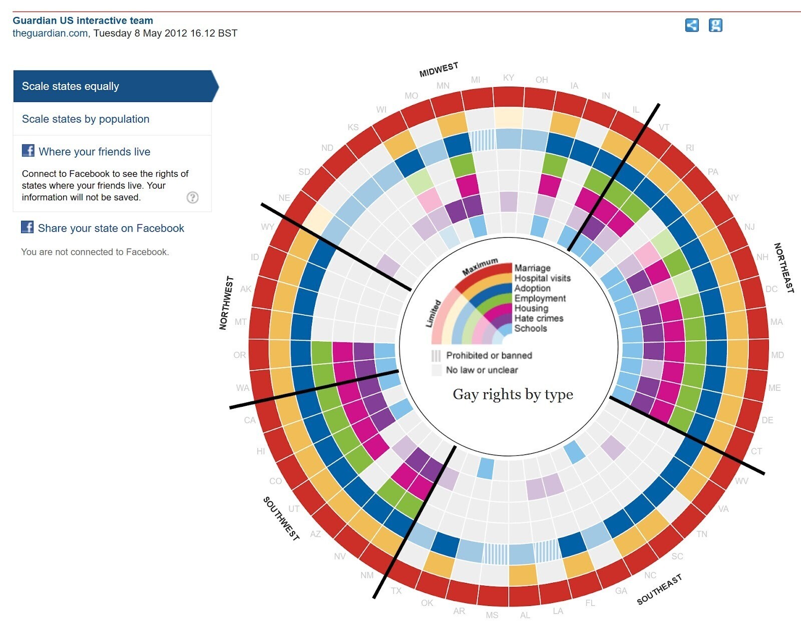 The Guardian's infographic on gay rights in the US