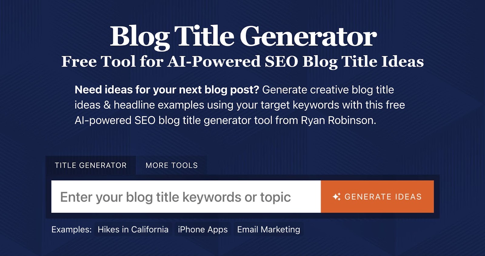 Blog Title Generator