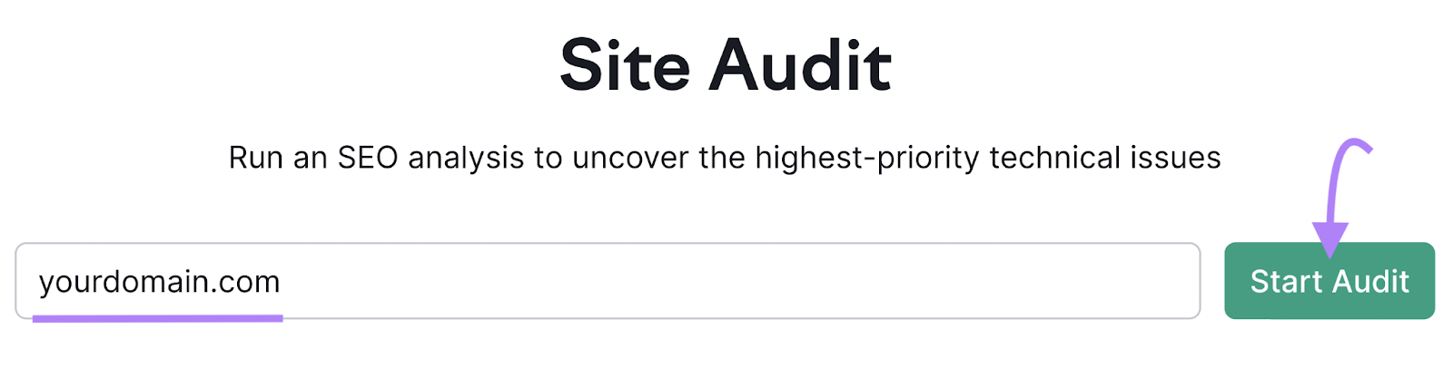 Site Audit tool