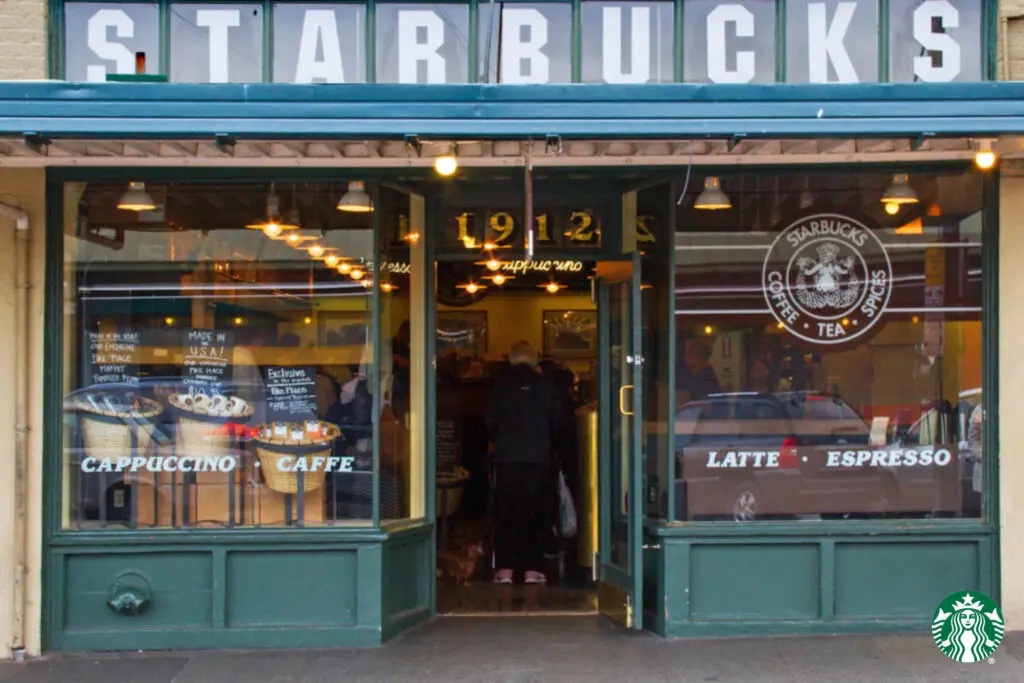 Starbucks original Pike Place location exterior