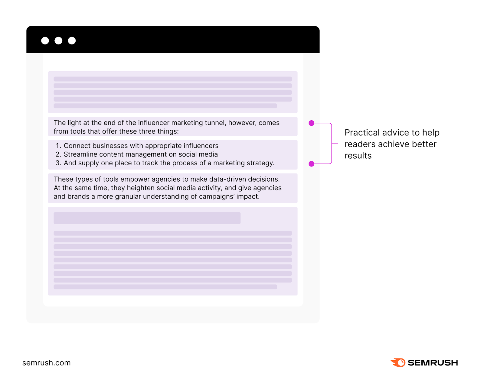 A section of the article explaining how tools can empower agencies to make data-driven decisions explained