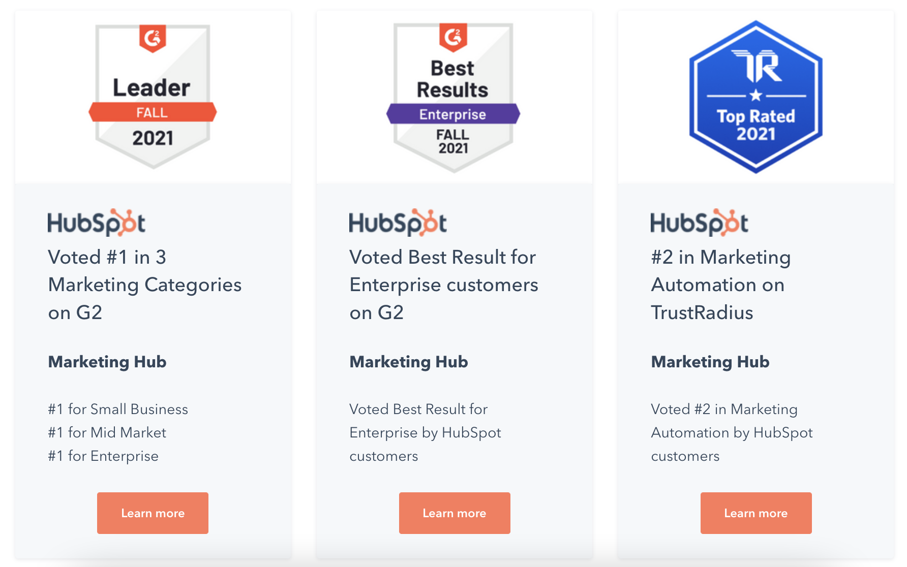 hubspot testimonials page