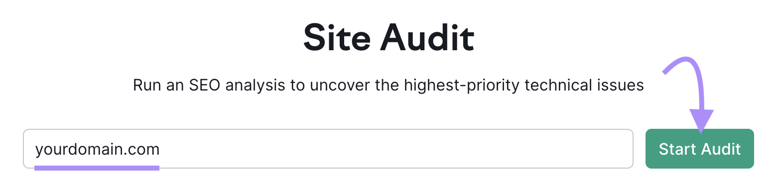 Site Audit tool