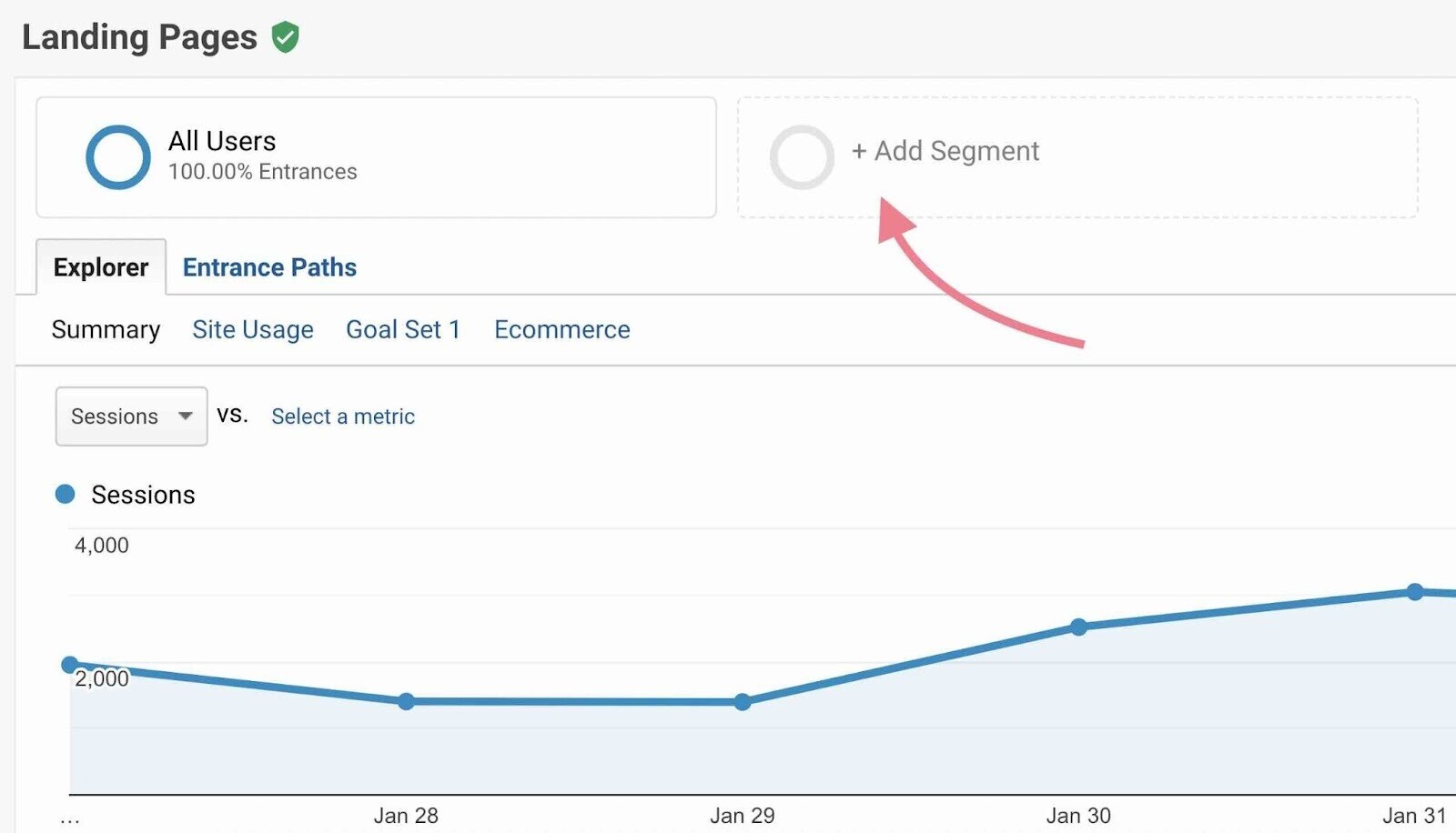 add segment in google analytics