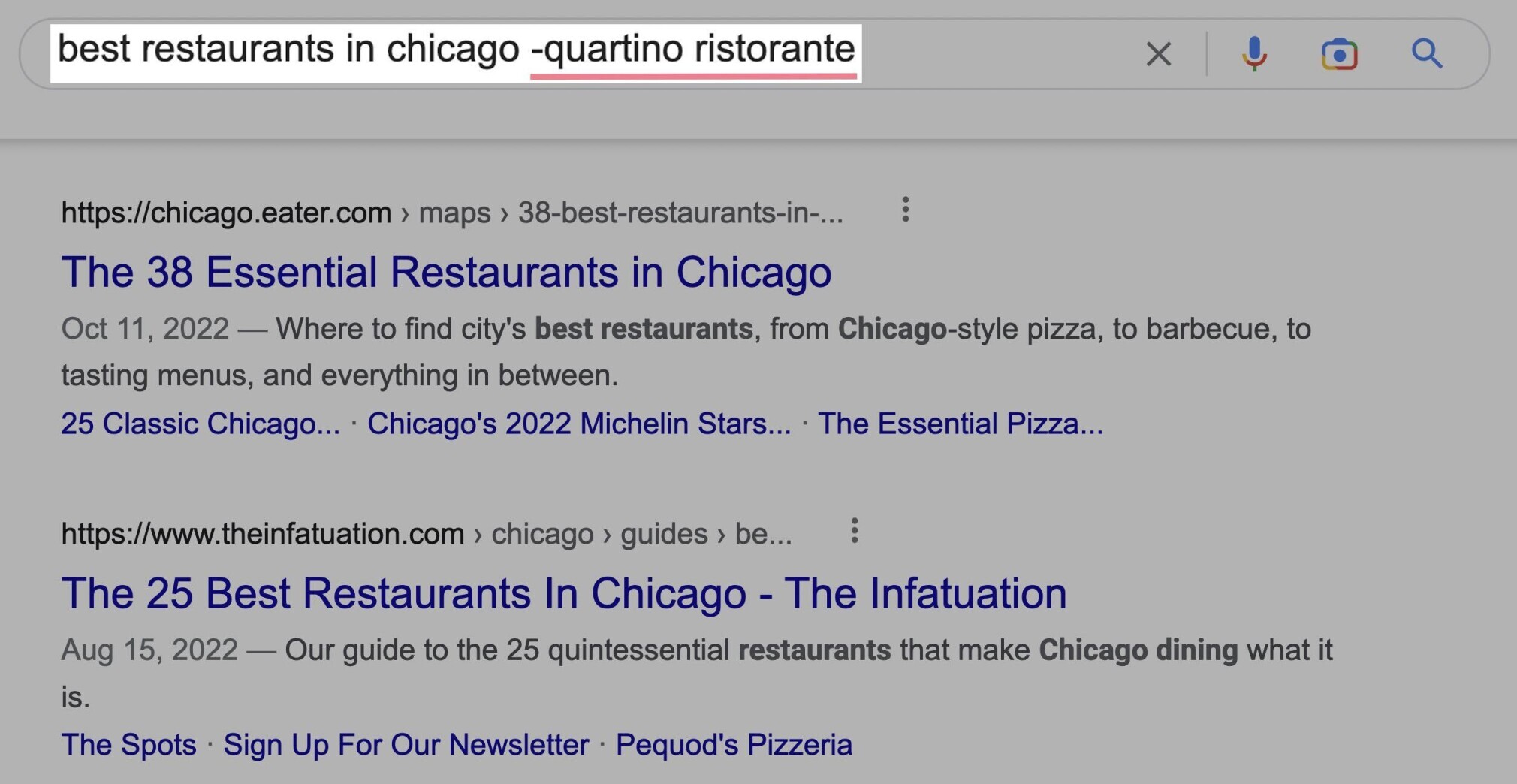 best restaurants listicle example