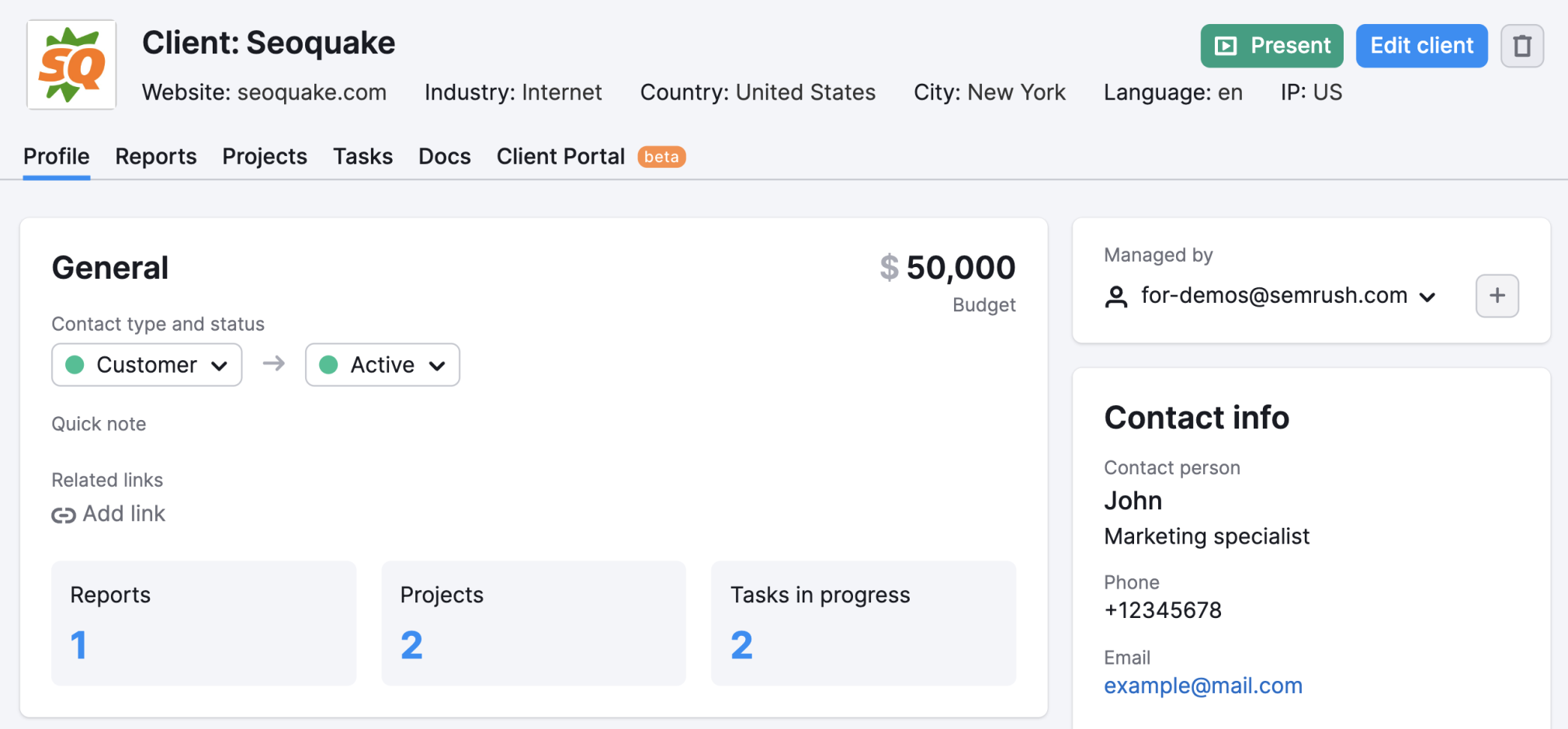 crm example