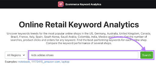 Ecommerce Keyword Analytics