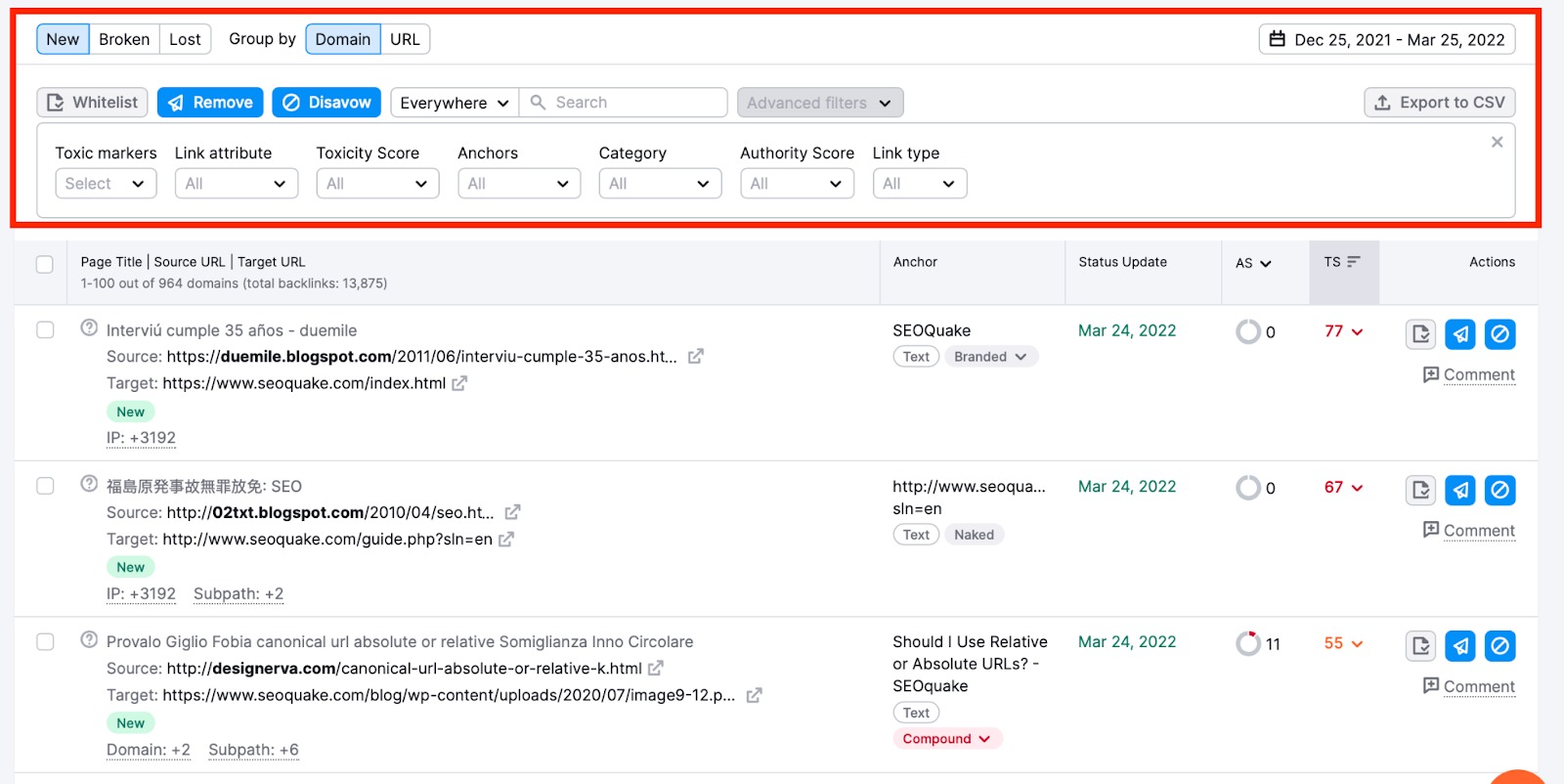 Monitoring Lost and Found Referring Domains image 3