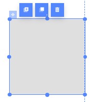 The box element, which by default looks like a simple gray square.